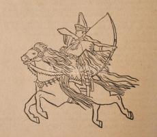 Erdélyi lövész naptár 1943. A borítón a "M. kir. 105. honvéd légvédelmi tüzérosztály 1. üteg&qu...