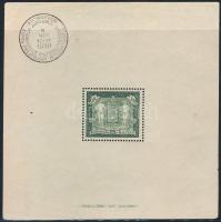 1930 Antwerpeni kiállítás blokk Mi 1 (Mi EUR 750.-) apró ráncok / minor creases