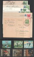 7 osztrák és német régi küldemény + 6 db 3 dimenziós bélyeg
