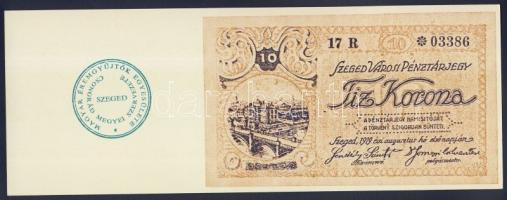 Szeged 1919. 10K kartonpapíron lévő másolata, mint "MÉE" 9. Vándorgyűlésének meghívója (19...