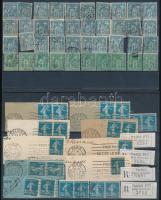 Franciaország kb 250 db régi bélyeg közte kevés kivágás 6 berakó lapon