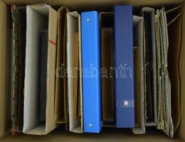 25 db vegyes berakó- és albumtok + 2 gyűrűs borító