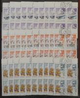 Kaotikus nagy magyar anyag, főleg modern bélyegek rengeteg postatisztával, blokkokkal (betapadások) ...