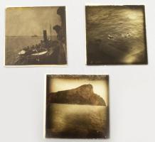 cca 1900 Olaszország Amalfi. Capri, Salerno Egy doboz üveg dia pozitív, Cholnoky Jenő (1870-1950) fö...