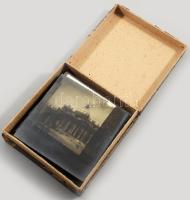 cca 1900 Olaszország Róma, épületek, szobrok Egy doboz üveg dia pozitív, Cholnoky Jenő (1870-1950) f...