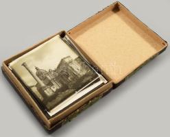 cca 1900 Olaszország Roma, épületek, szobrok Egy doboz üveg dia pozitív, Cholnoky Jenő (1870-1950) f...