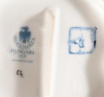 Hollóházi Csárdáskirálynő, zöld ruhában. Jelzett, kézzel festett, hibátlan, m: 30 cm