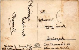 1935 Alsópetény, látkép, római katolikus iskola és községháza, Hangya szövetkezet üzlete és saját ki...