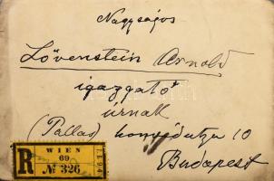 ca 1910-1915 Mednyánszky László (1852-1919) festőművész autográf levelei dr. Löwenstein Arnoldnak a ...