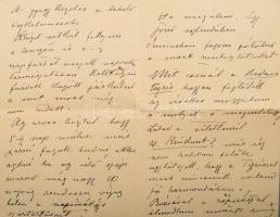 ca 1910-1915 Mednyánszky László (1852-1919) festőművész autográf levelei dr. Löwenstein Arnoldnak a ...