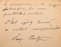 ca 1910-1915 Mednyánszky László (1852-1919) festőművész autográf levelei dr. Löwenstein Arnoldnak a ...