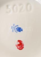 Hollóházi rózsamintás váza. Jelzett, matricás, hibátlan, m: 30,5 cm