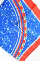 1979 Interkozmosz közös űrrepülés kendő, kb. 77x77 cm