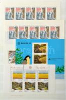 CEPT blokk és kisív tétel, ca. 140 db, közte portugál, francia, stb. + Svájc ENSZ ívek + Ciprus 1967...