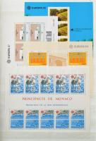 CEPT blokk és kisív tétel, ca. 140 db, közte portugál, francia, stb. + Svájc ENSZ ívek + Ciprus 1967...
