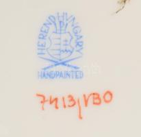 Herendi VBO mintás kínáló, inda fogókkal, jelzett, hibátlan, 14,5x11 cm