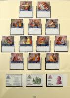 Vatikán gyűjtemény az 1991-2009 közötti időszakból falcmentes Lindner albumban tokkal, luxus minőségű anyag katalógus érték 2001-ig Min EUR 500.-, névérték: 2002-től ca. EUR 250.-) / Vatican collection 1991-2009 in Lindner album, luxury quality (Postage value from 2002 approx. EUR 250.- + 1991-2001 Mi min EUR 500.-)