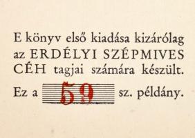 Sipos Domokos: Vajudó idők. Elbeszélések. Cluj/Kolozsvár, 1928.,Erdélyi Szépmíves Céh,(Minerva-ny.),...