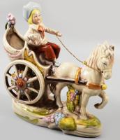 Lippelsdorf 2 darab historizáló figura. Jelzett, hibátlan, 17x16 cm, 23x20 cm