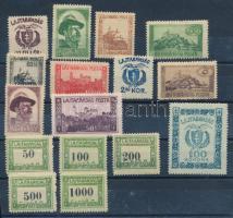 Nyugat-Magyarország VII. 1921 16 db bélyeg Bodor vizsgálójellel