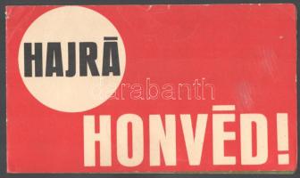 1969 Hajrá Honvéd! A Budapesti Honvéd NB. I-es labdarúgó csapata, képes prospektus a csapat tagjainak nyomtatott aláírásaival, kis sérülésekkel