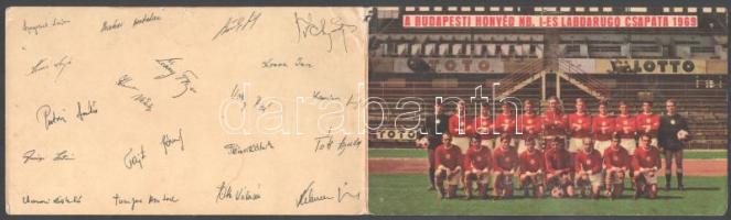1969 Hajrá Honvéd! A Budapesti Honvéd NB. I-es labdarúgó csapata, képes prospektus a csapat tagjaina...