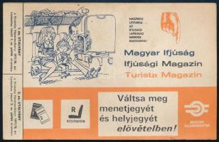 cca 1978 MÁV reklámlap 2 db utalvánnyal