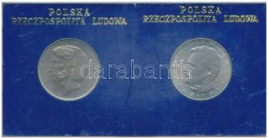 Lengyelország 1975. 10Zl Cu-Ni "Bolesław Prus" + 10Zl Cu-Ni "Adam Mickiewicz" műanyag "Polska Rzeczpospolita Ludowa (Lengyel Népköztársaság)" feliratú műanyag tokban T:UNC Lengyelország 1975. 10 Złotych Cu-Ni "Bolesław Prus" + 10 Złotych Cu-Ni "Adam Mickiewicz" in plastic case with "Polska Rzeczpospolita Ludowa (Polish People's Republic)" text C:UNC
