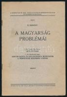 A magyarság problémái. Dr. Tankó Béla: Elöljáróban. Dr. Flachbarth Ernő: Individualista és kollektivista irányzatok a nemzetközi kisebbségi jogban. Debrecen, 1936, Tiszta István-Tudományegyetem Nyomda. Kiadói papírkötés, jó állapotban.