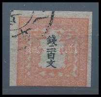 Japán 1871 200M Mi 3 Ix nagyon szép darab, garancia nélkül (Mi EUR 600.-) (alul képbe vágva / below cut into picture)
