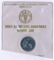 Olaszország 1989. "FAO" kétoldalas Ni emlékérem eredeti, de félbevágott(!) fóliacsomagolás...