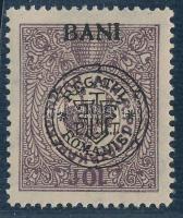 Kolozsvár 1919 Takarékpénztár bélyeg fordított felülnyomattal, Bodor tanúsítvánnyal