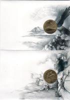 2001 Érmés lev. lap sor "Ifj. irodalom" 4x200Ft T:BU