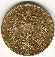 Ausztria 1894 20K 6,775g arany T:2/3+ aranyáron !