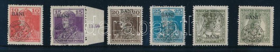 Kolozsvár 1919 Károly-Zita 6 db bélyeg Bodor vizsgálójellel