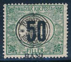 Kolozsvár 1919 Portó 50f Bodor vizsgálójellel