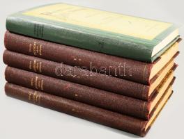 Ortvay Tivadar: Pozsony város története. II. köt. 1-4. rész., és IV. köt. Kiadja: Pozsonyi Első Takarékpénztár. II. köt. 1. rész.: A város középkori topográfiája, 1300-1526.; II. köt. 2. rész: A város középkori jogszervezete, 1300-1526.; II. köt. 3. rész: A város középkori háztartása, 1300-1526.; II. köt. 4. rész: A városlakósság családi, anyagi, értelmi és valláserkölcsi élete, 1300-1526. IV. köt. 1. rész: A város politikai szereplése a XVI-ik század első felében, a mohácsi vésztől I. Ferdinánd király haláláig 1327-1564. Pozsony, 1895 - 1912, Stampfel Károly - Pozsonyi Első Takarékpénztár,(Eder István-ny.,),XVI+451 p. + 4 t.; XVI+528 p.+5 t.; XVI+1+412+4 p.+4 (közte egy nagyméretű térkép-melléklet) t.; XV+515+1 p.; XV+1+446+1 p. A mű 4 kötetben, 7 könyvben lenne teljes, vagyis az I. és a III. kötet hiányzik. Átkötött félvászon-kötések és modern egészvászon-kötés, kopott borítókkal, egy-két lapon és táblán kisebb szakadás, sérülés, de alapvetően jó állapotban.