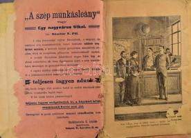 Dömötör N. Pál: A szép munkásleány, vagy egy nagyváros titkai. 1-105. füzetek. (4 kötetben.) Nem tel...