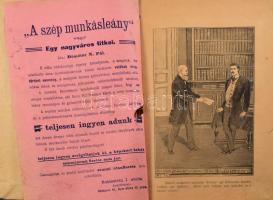 Dömötör N. Pál: A szép munkásleány, vagy egy nagyváros titkai. 1-105. füzetek. (4 kötetben.) Nem tel...