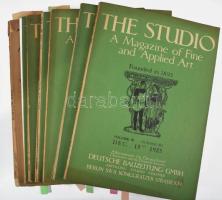 1911-1926 The Studio - An Illustrated Magazine of Fine &amp; Applied Art, benne magyar művészek: Lombosi László, Magyar Királyi Művészeti Társaság kiállítása, Kádár Lívia, Rudnay Gyula, Végh Gusztáv, Náray Aurél, Lányi Dezső, Fényes Adolf, Fáy Dezső, 8 szám
