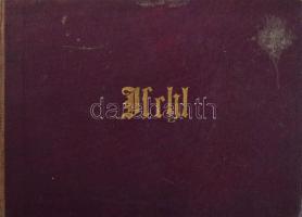 cca 1810 Ischl képes album, 12 db metszettel, foltos lapok