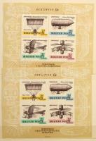 1967 Bélyegnap, Aerofila I. és II. fogazott és vágott csíkok, illetve blokkok. Teljes szett 100 éves...