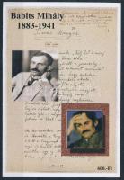 2008 Babits Mihály emlékív sorszám nélkül