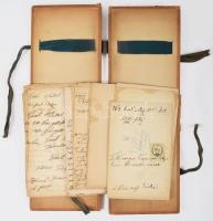 1855-1867 Vegyes okmány tétel, rajtuk okmánybélyegekkel, az egyik viaszpecsétes: 2 db 6 kr.,4 db 15 ...