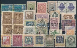 30 db régi főleg magyar okmánybélyeg