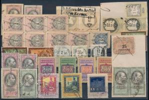 35 db régi osztrák és magyar okmánybélyeg