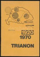 Bíró Géza: Trianon 1920-1970. Fahrwangen (Svájc), 1970, Duna Kiadó, 72 p. Emigráns kiadás. Kiadói tűzött papírkötés.