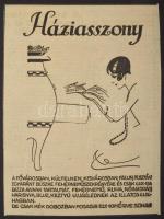 cca 1920-1930 Vegyes reklám tétel: reklámlapok, újságkivágások kartonra kasírozva, közte Váncza, Tun...