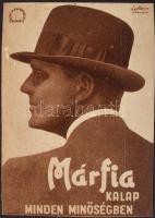 cca 1920-1930 Vegyes reklám tétel: reklámlapok, újságkivágások kartonra kasírozva, közte Váncza, Tun...