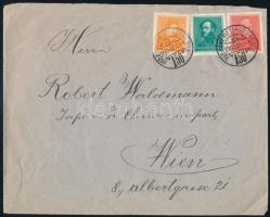 1936 Levél HIDASNÉMETI - SZERENCS vasúti bélyegzéssel Bécsbe